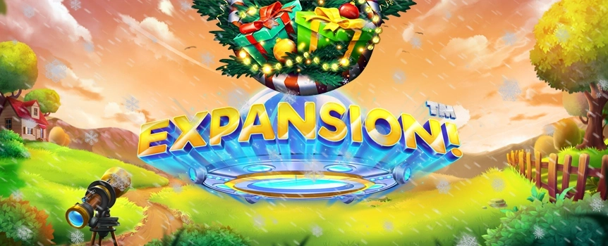 Expansion! is a 4 Row, 5 Reel, 30 Payline intergalactic pokie with Gigantic Cash Prizes on offer! Spin the Reels today.