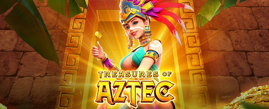 If you fancy a spin on the pokies as well as an adventure to a stunning and mysterious Aztec temple, then Treasures of Aztec is the perfect game for you. As the name suggests, there is a wealth of treasure at this temple, and it could be just a spin away from being yours!



