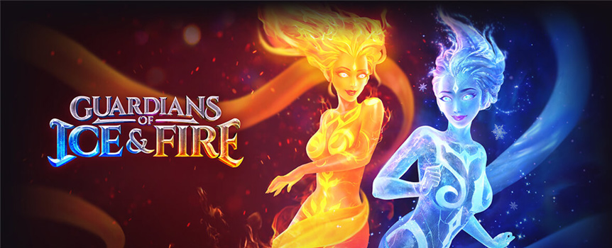 Guardians of Ice and Fire is a Pokie that will take you on an exciting journey from freezing to boiling, and the Payouts are fiery hot too! 